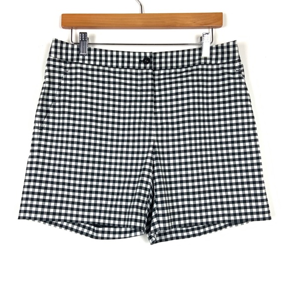 J. McLaughlin Pants - J. Mclaughlin Gingham Shorts Sz 6 Black White